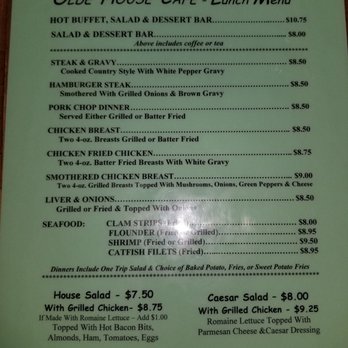 Olde House Cafe - Old House Cafe - Cafes Near Me - Walterboro, South Carolina