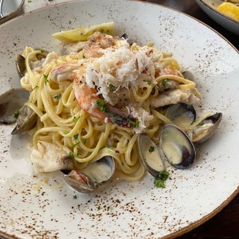 Tidal Raves - Seafood pasta dish - New American Near Me - Depoe Bay, Oregon