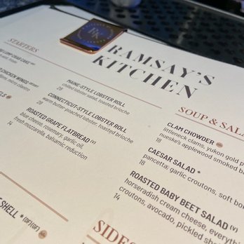Ramsay's Kitchen - Dinner Menu - American Near Me - Boston, Massachusetts Ramsay's Kitchen - Dinner Menu - American Near Me - Boston, Massachusetts