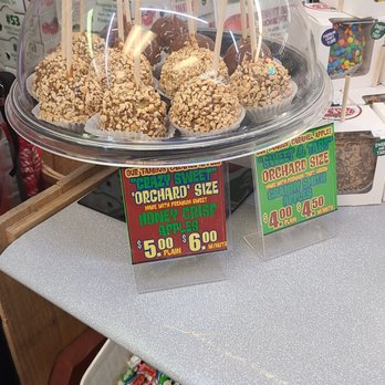 The Famous Tomato - Caramel apples at register - Farmers Market Near Me - Speedway, Indiana The Famous Tomato - Caramel apples at register - Farmers Market Near Me - Speedway, Indiana