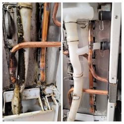 BW Refrigeration - Ice machine cleaning before and after.
