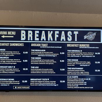 Breezeway Cafe - Menu - Breakfast & Brunch Near Me - Pismo Beach, California