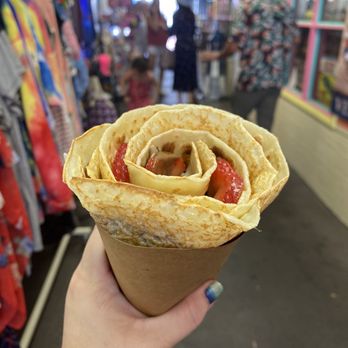 Crepe May - The strawberry banana crepe - Waffles Near Me - Cape May, New Jersey
