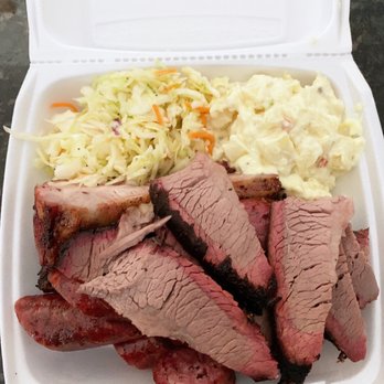 Vincek's Smokehouse - $14 3 meat plate - Meat Shops Near Me - East Bernard, Texas