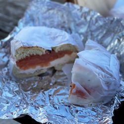 The Bagel Emporium - Yorktown Heights - Lox bagel on everything with Lox Spread Cream Cheese