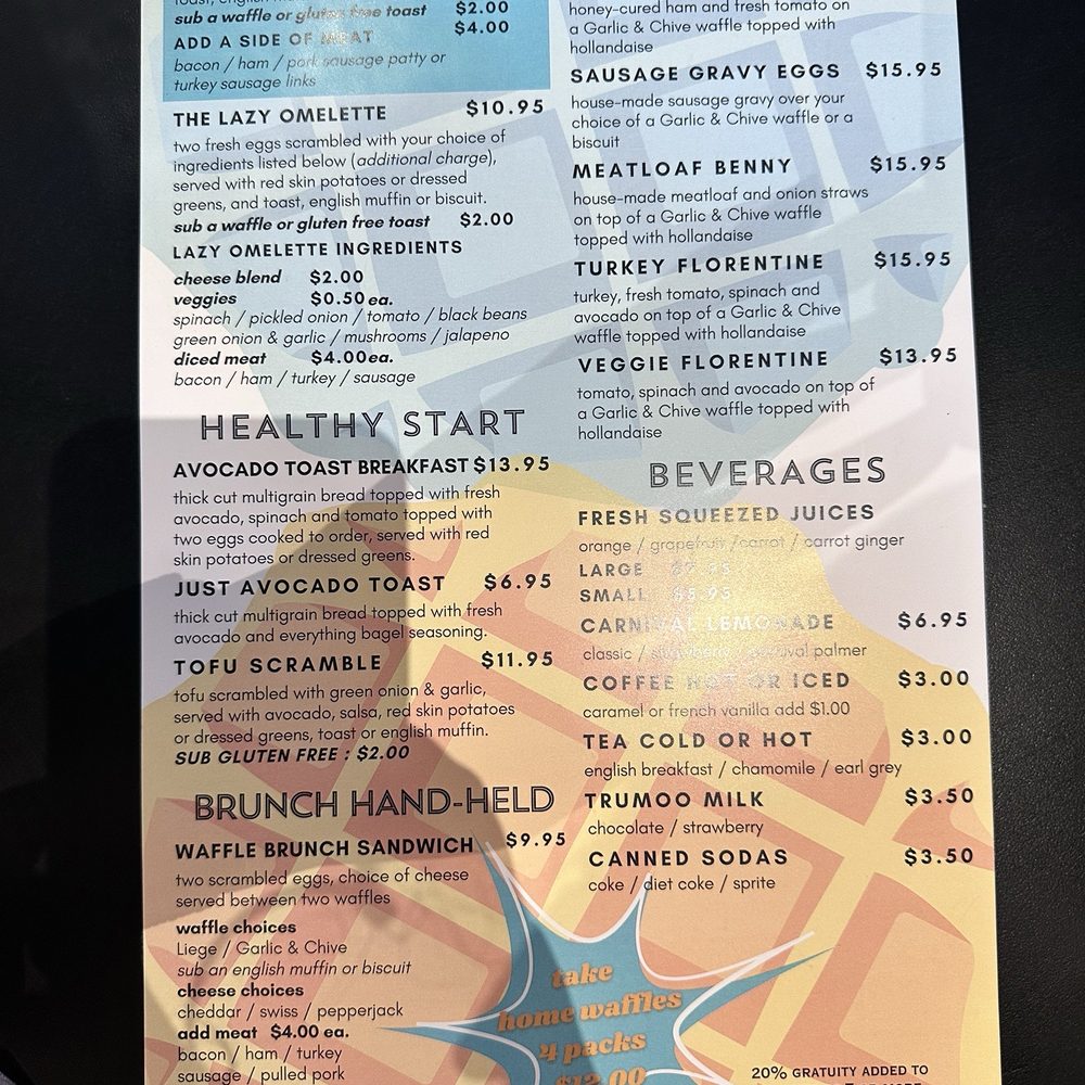 Menu side 2 Menu side 2