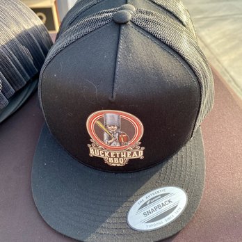 Buckethead BBQ - 04.27.22 Buckethead logo caps - Barbeque Near Me