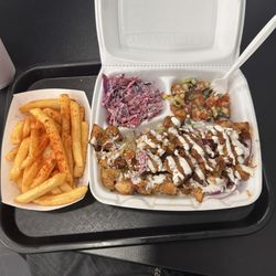 Queen's Mediterranean Grill - Chicken Shawarma bowl