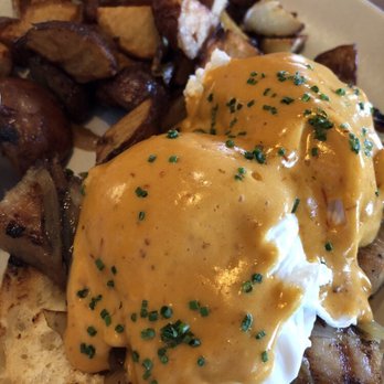 Finch & Fork - Roasted pork belly benedict - New American Near Me - Santa Barbara, California
