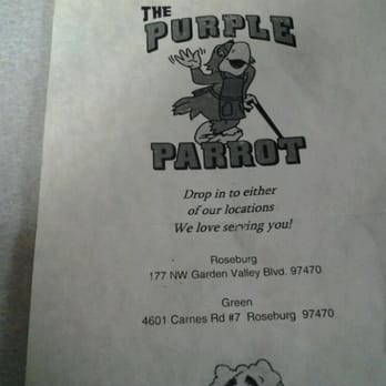 Purple Parrot - the menu for the purple parrot - New American Near Me - Roseburg, Oregon Purple Parrot - the menu for the purple parrot - New American Near Me - Roseburg, Oregon