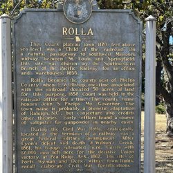 MST Stonehenge - Exterior: historical plaque about Rolla