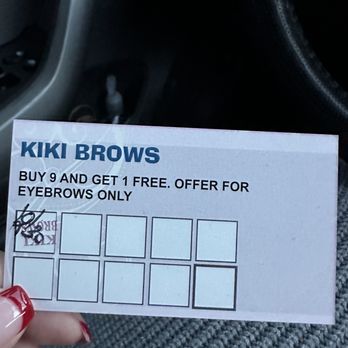 Kiki Brows - Stamp card - Threading Services Near Me - Hayward, California Kiki Brows - Stamp card - Threading Services Near Me - Hayward, California