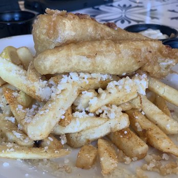 7th & Carson - Fish and chips with garlic fries! - New American Near Me - Las Vegas, Nevada