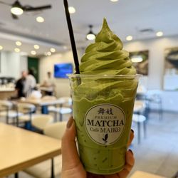 Premium Matcha Cafe Maiko - Matcha Latte Float.