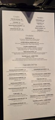 Menu photo 7 Javier's Las Vegas, NV Menu photo 7 Javier's Las Vegas, NV