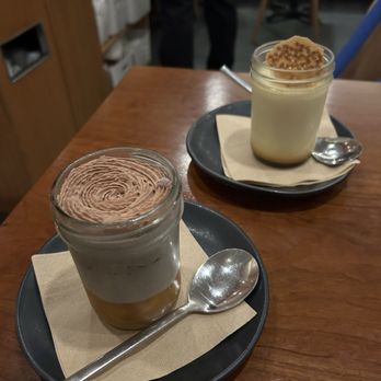 Raku - Soba pudding and black sesame pudding - Japanese Near Me - New York, New York Raku - Soba pudding and black sesame pudding - Japanese Near Me - New York, New York