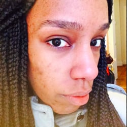 Perfect Brows NYC - After. I asked her not to arch them just to keep it thick and clean the ends up. Which is exactly what she did.