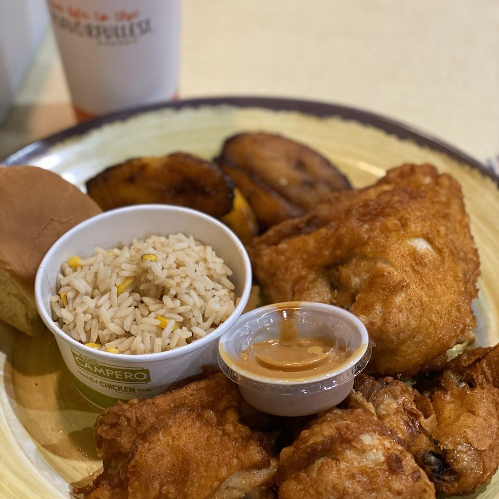 Pollo Campero - 4 Piece Special. Plantains. Rice. - Latin American Near Me - Charlotte, North Carolina