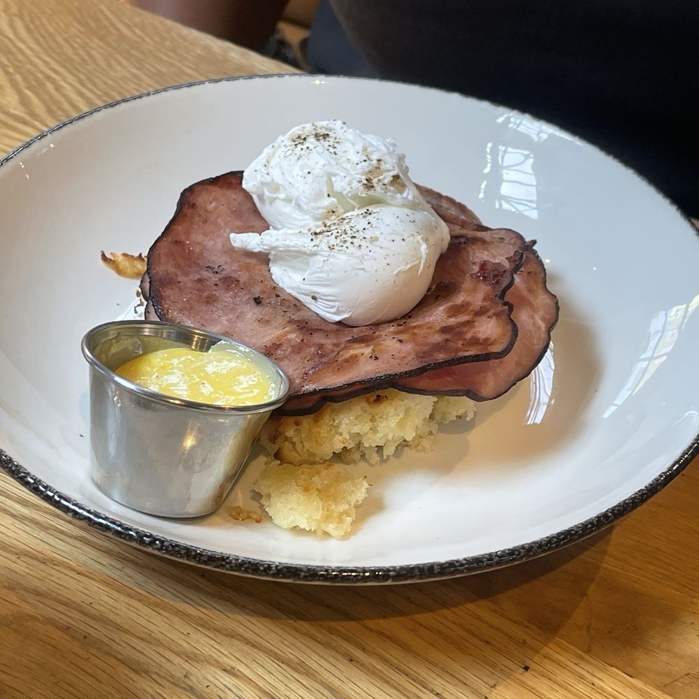 Cinderlands Warehouse - Poached eggs with ham- very tasty - Breweries Near Me - Pittsburgh, Pennsylvania Cinderlands Warehouse - Poached eggs with ham- very tasty - Breweries Near Me - Pittsburgh, Pennsylvania