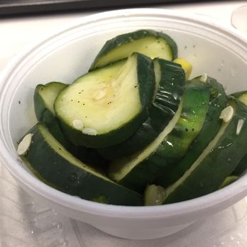 Christopher's Runaway Gourmay - Marinated cucumbers.  Ordered via a la carte for about $1.75, but you can get them as a side.  Very tasty! - Food Stands Near Me - Richmond, Virginia
