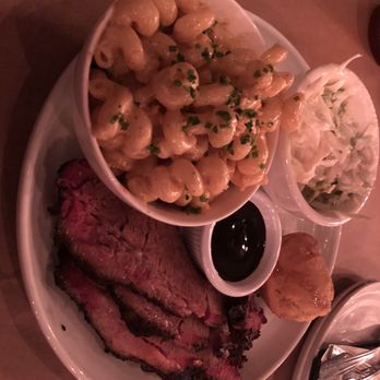 Great Northern BBQ - Brisket platter with corn bread, coleslaw, and Mac n cheese. - Barbeque Near Me - Providence, Rhode Island