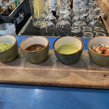 Fish Gaucho - Guacamole & Salsa Trio - yummy!! - Mexican Near Me - Paso Robles, California