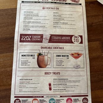 Urban Meyer's Pint House - Menu - Venues & Event Spaces Near Me - Dublin, Ohio