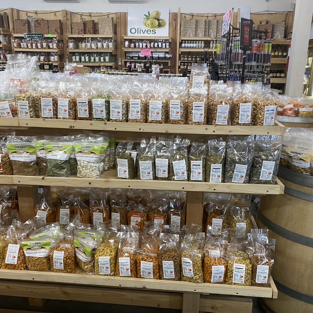 Sorted nuts and fruit Sorted nuts and fruit