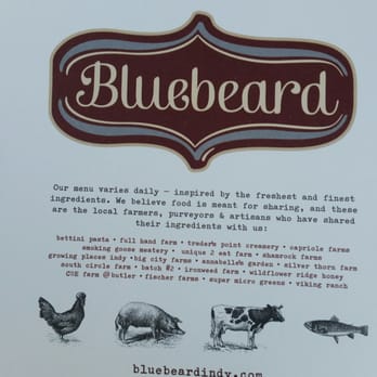 Bluebeard - New American Near Me - Indianapolis, Indiana
