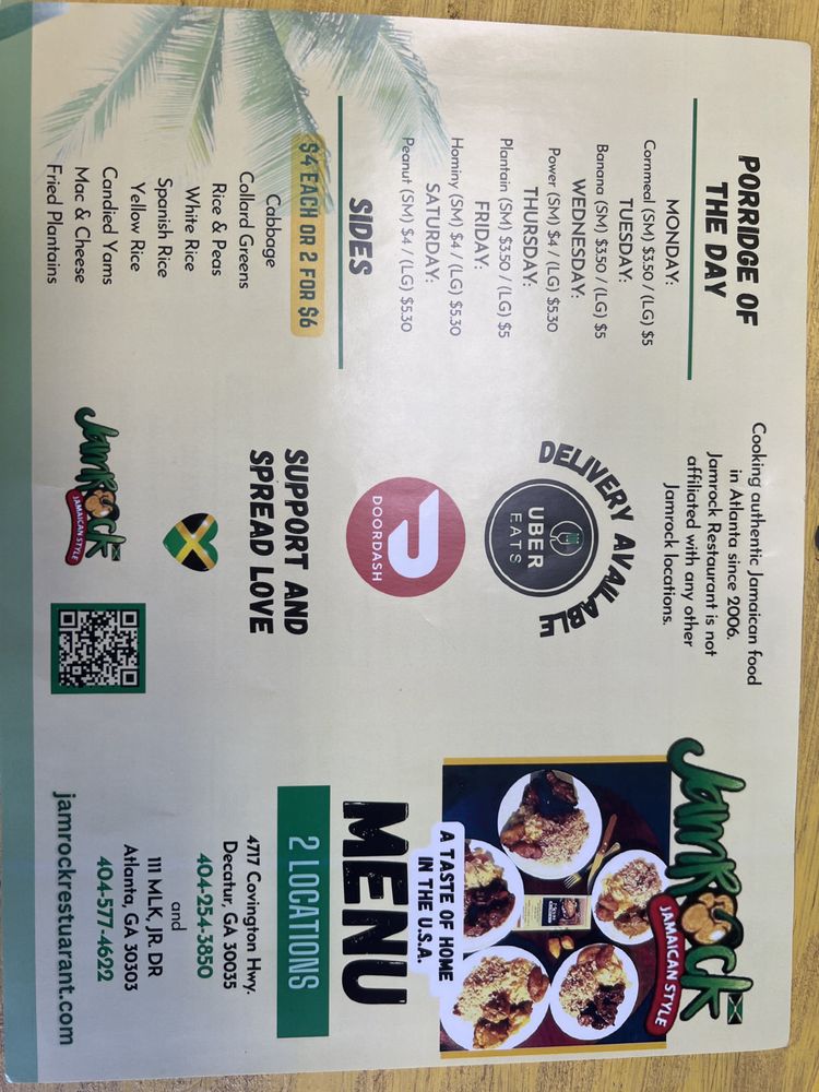 JAMROCK RESTAURANT 4717 Covington Hwy, Decatur, Caribbean