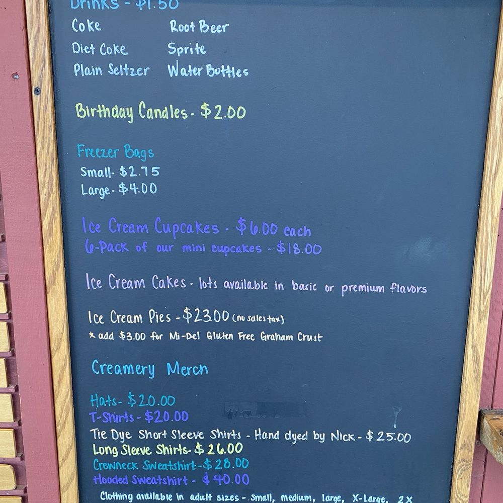 Ferris Acres Creamery - Board - Ice Cream & Frozen Yogurt Near Me - Newtown, Connecticut