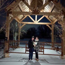 Summit Wagon and Sleigh - This is the beautiful gazebo on their property!