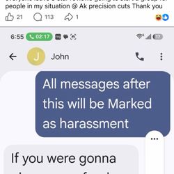 Ak Precision Cuts - Asking for 5 star reviews from a Facebook group and he doesn't know anyone on it. He ripped a customer off $60 and won't return the money.