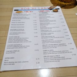 Bob Hi Lanes - Menu