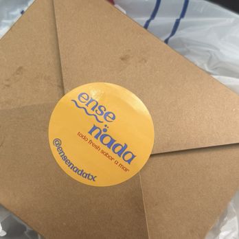 Ensenada ATX - Nice packaging and logo sticker. Easy to take on the road - Tacos Near Me - Austin, Texas