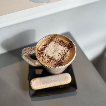 Radial Coffee Company - tiramisu latte ($6) - Coffee Roasteries Near Me - Vernon, Connecticut