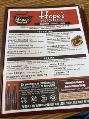 Menu photo 6 Hope’s Brunch House Phoenix, AZ