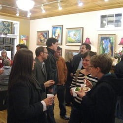 Creative Framing Art Gallery - Great crowds at the First Friday Art Walks.