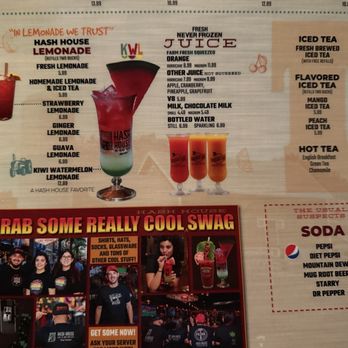 Hash House A Go Go - Drink menu 1/2 - New American Near Me - Las Vegas, Nevada Hash House A Go Go - Drink menu 1/2 - New American Near Me - Las Vegas, Nevada