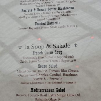 Le Sel Bistro - Front of menu - Breakfast & Brunch Near Me - Tacoma, Washington
