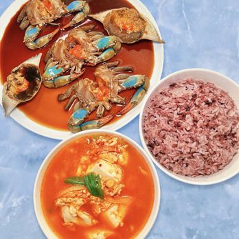 Jung Soo Ne - raw marinated crabs | purple rice | tofu soup - Korean Near Me - Vaughan, Ontario