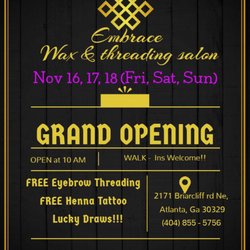 Embrace Wax and Threading Salon - Come with your friends and family