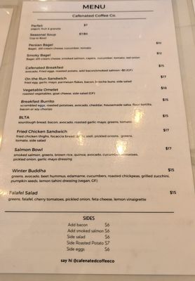 Menu photo 1 Cafenated Coffee Berkeley, CA Menu photo 1 Cafenated Coffee Berkeley, CA