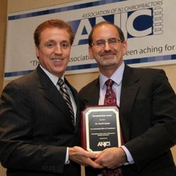 Graber Chiropractic Center - Receiving ANJC New Jersey Chiropractor of the Year.