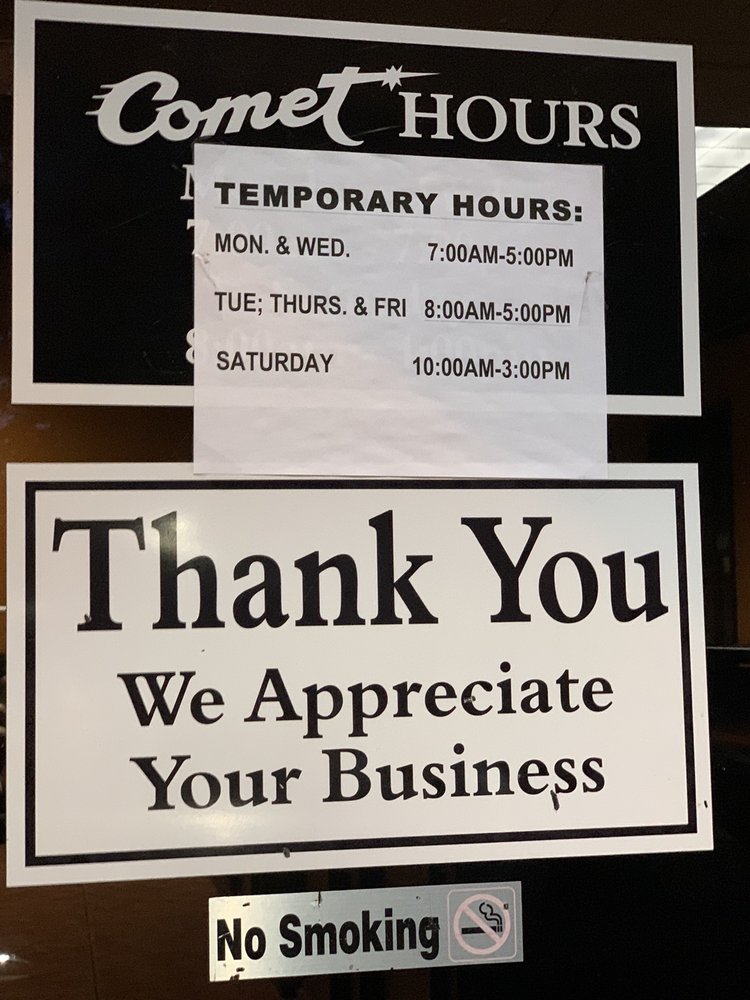 COMET CLEANERS Updated September 2024 3201 S Hardin Blvd, McKinney, Texas Laundry Services