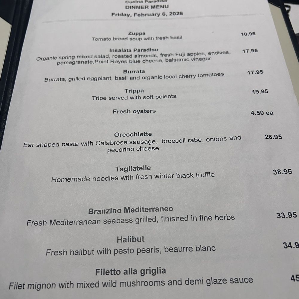 Cucina Paradiso - Italian Near Me - Petaluma, California