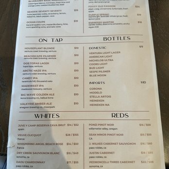 Ox & Ocean - June 2023 Menu - Breakfast & Brunch Near Me - Oxnard, California