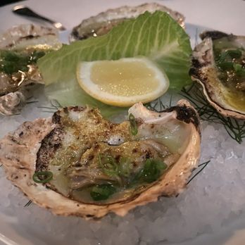 FIG - Grilled Oysters with vandouvan - New American Near Me - Charleston, South Carolina FIG - Grilled Oysters with vandouvan - New American Near Me - Charleston, South Carolina