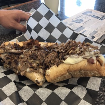 Rick's Cheesesteak Shop - Cheesesteak with bacon and onion and hot peppers. Awesome. - Cheesesteaks Near Me - Williamsburg, Virginia