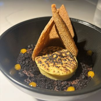 Le Jardinier - Mango marshmallow and chocolate mouse desert - French Near Me - Miami, Florida